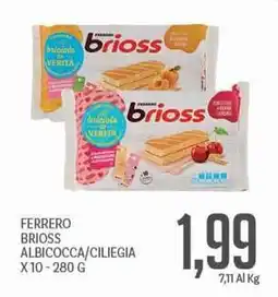 Supermercati Piccolo Ferrero brioss albicocca/ciliegia offerta
