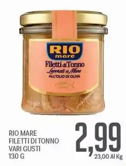 Supermercati Piccolo Rio mare filetti di tonno offerta