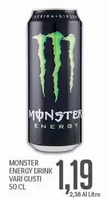 Supermercati Piccolo Monster energy drink offerta