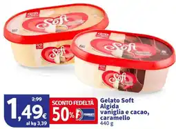 Sigma Gelato Soft Algida vaniglia e cacao, caramello offerta