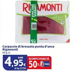 Sigma Carpaccio di bresaola punta d'anca Rigamonti offerta