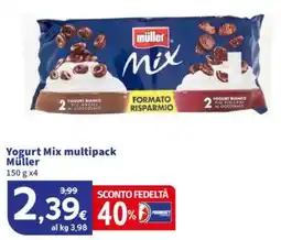 Sigma Yogurt Mix multipack Müller offerta