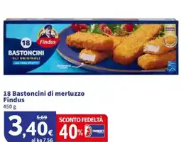 Sigma 18 Bastoncini di merluzzo Findus offerta