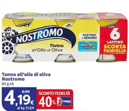 Sigma Tonno all'olio di oliva Nostromo offerta