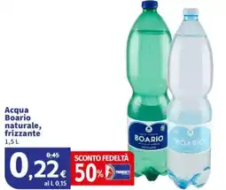 Sigma Acqua Boario naturale, frizzante offerta
