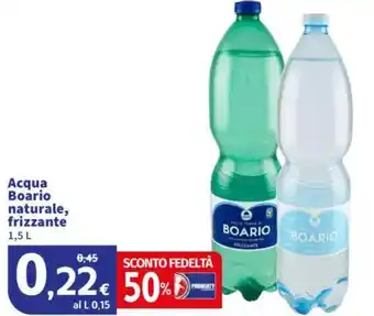 Sigma Acqua Boario naturale, frizzante offerta