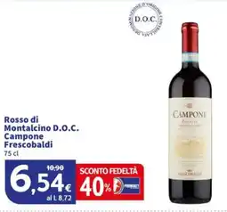 Sigma Rosso di Montalcino D.O.C. Campone Frescobaldi offerta