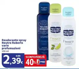 Sigma Deodorante spray Neutro Roberts offerta