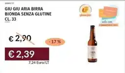 Prezzemolo e Vitale Giu giu aria birra bionda senza glutine offerta