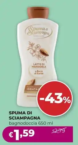 La Saponeria SPUMA DI SCIAMPAGNA bagnodoccia offerta