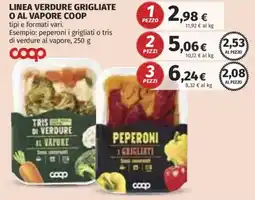 Ipercoop Linea verdure grigliate o al vapore Coop offerta