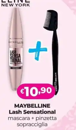 La Saponeria MAYBELLINE Lash Sensational mascara + pinzetta sopracciglia offerta