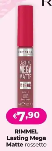 La Saponeria RIMMEL Lasting Mega Matte rossetto offerta