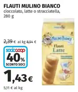 Ipercoop Flauti Mulino Bianco offerta