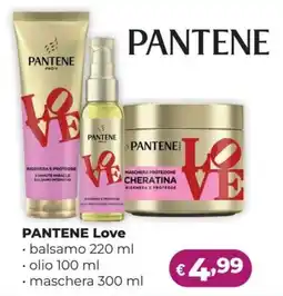 La Saponeria PANTENE Love balsamo, olio, maschera offerta