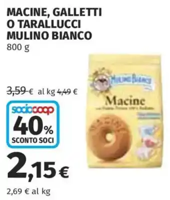 Macine, galletti o tarallucci Mulino Bianco
