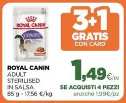 L´Isola dei Tesori Royal canin adult sterilised in salsa offerta