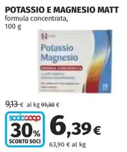 Ipercoop Potassio e magnesio Matt offerta