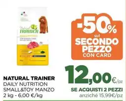 L´Isola dei Tesori Natural trainer daily nutrition small&toy manzo offerta