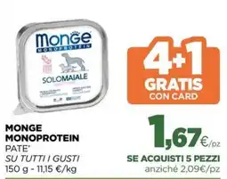 L´Isola dei Tesori Monge monoprotein pate' offerta