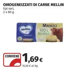 Ipercoop Omogeneizzati di carne Mellin offerta