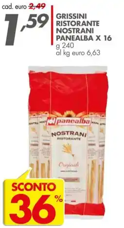Italmark Grissini ristorante nostrani panealba offerta