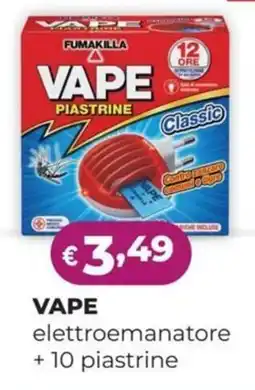 La Saponeria VAPE elettroemanatore + 10 piastrine offerta