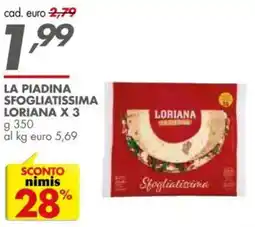 Italmark La piadina sfogliatissima loriana offerta