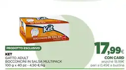 L´Isola dei Tesori Ket gatto adult bocconcini in salsa multipack offerta