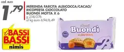 Italmark Merenda farcita albicocca/cacao/ ricoperta cioccolato buondì motta offerta