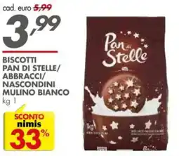 Italmark Biscotti pan di stelle/ abbracci/ nascondini mulino bianco offerta