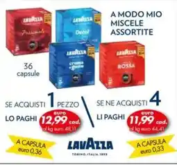 Italmark A modo mio miscele lavazza offerta