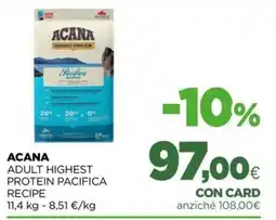 L´Isola dei Tesori Acana adult highest protein pacifica recipe offerta
