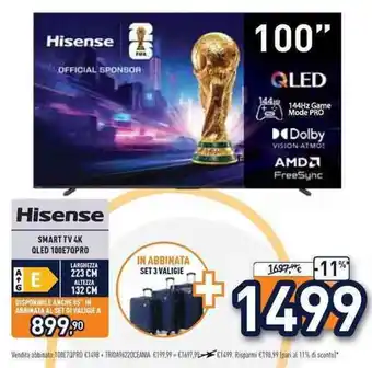 Hisense smart tv 4k qled 100E7QPRO