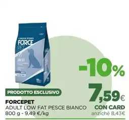 L´Isola dei Tesori Forcepet adult low fat pesce bianco offerta