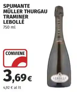 Ipercoop Spumante müller thurgau traminer Lebollè offerta