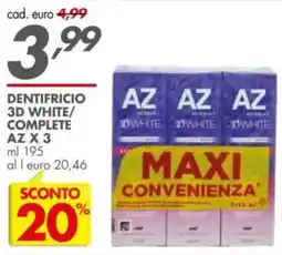 Italmark Dentifricio 3D white/ complete az offerta