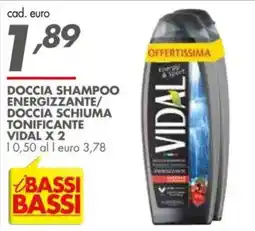 Italmark Doccia shampoo energizzante/ doccia schiuma tonificante vidal offerta