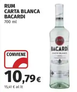 Ipercoop Rum carta blanca Bacardi offerta