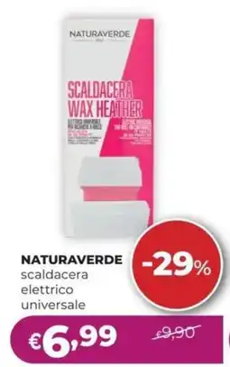 La Saponeria NATURAVERDE scaldacera elettrico universale offerta