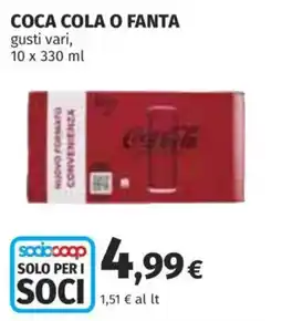 Ipercoop Coca cola o Fanta offerta