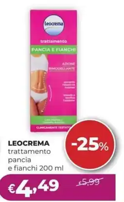 La Saponeria LEOCREMA trattamento pancia e fianchi offerta