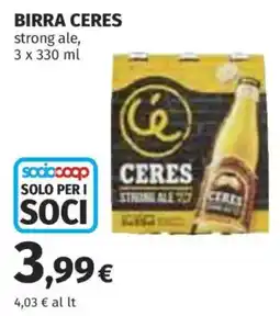Ipercoop Birra Ceres offerta
