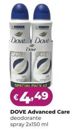 La Saponeria DOVE Advanced Care deodorante spray offerta