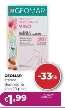 La Saponeria GEOMAR strisce depilatorie viso offerta