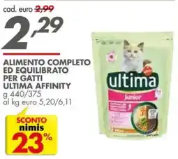 Italmark Alimento completo ed equilibrato per gatti ultima affinity offerta