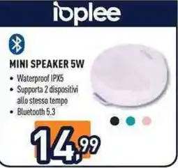 Unieuro Ioplee mini speaker 5W offerta