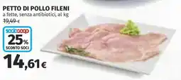 Ipercoop Petto di pollo Fileni offerta