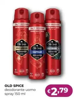 La Saponeria OLD SPICE deodorante uomo spray offerta