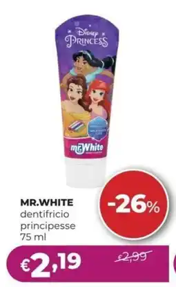 La Saponeria MR.WHITE dentifricio principesse offerta